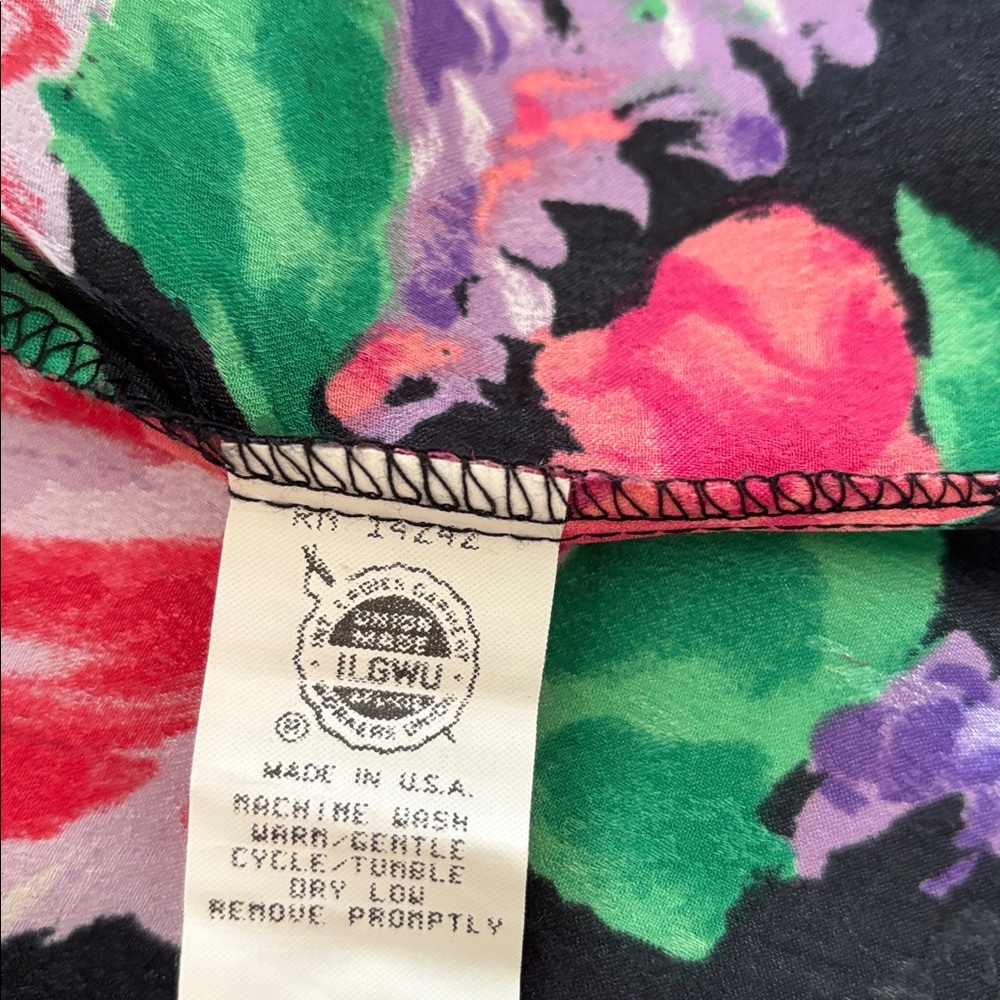 Christian Dior Lounge Wear Floral Tie Waist Robe Size L - Picture 8 of 12